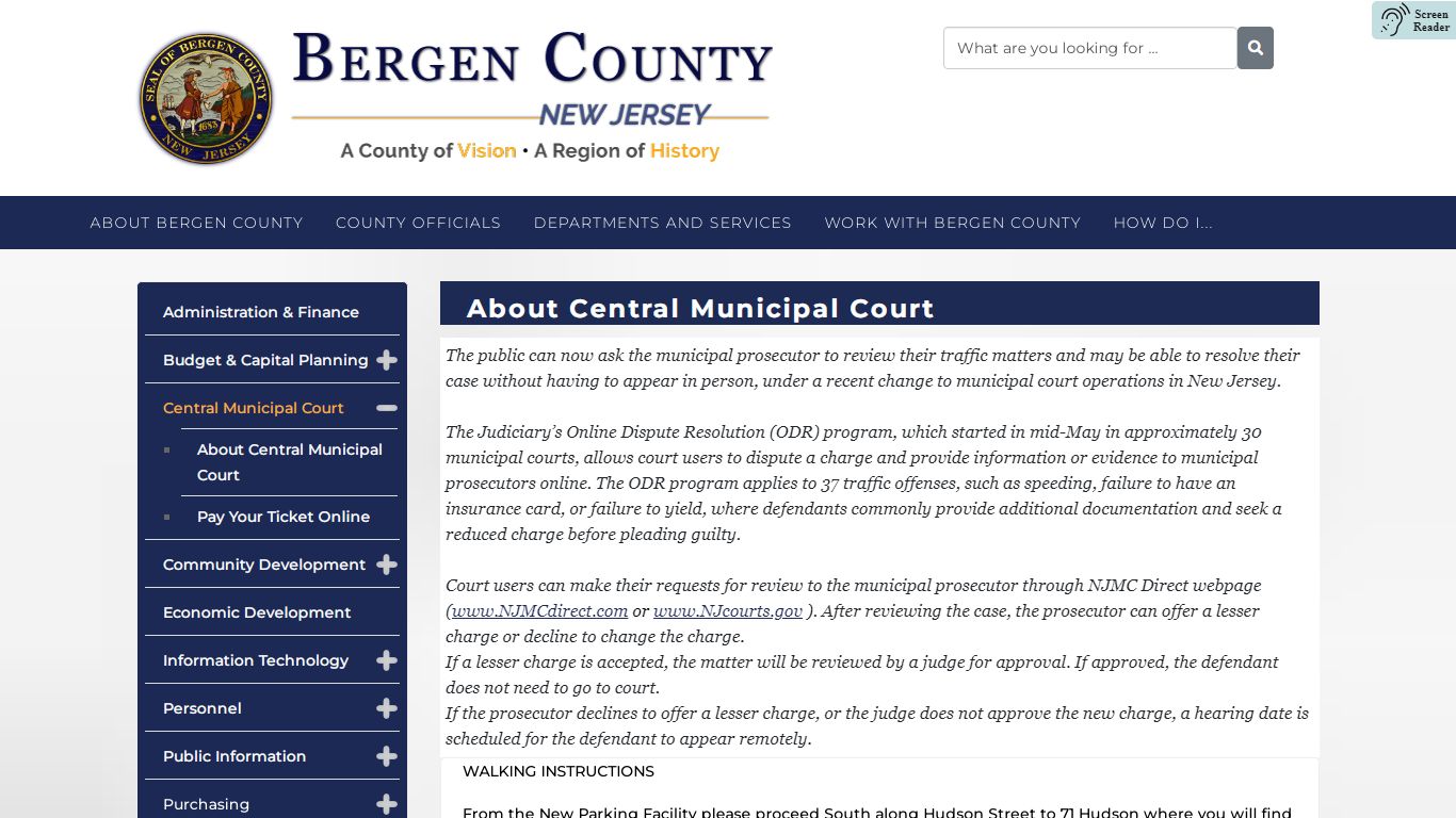Central Municipal Court - Bergen County New Jersey