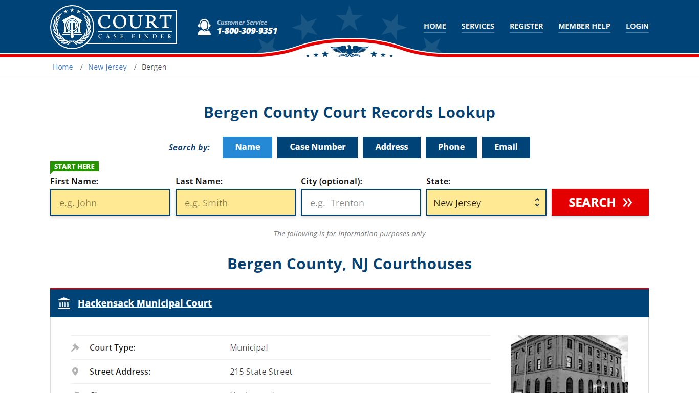 Bergen County Court Records | NJ Case Lookup